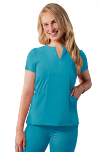 Adar Notched V-Neck Top (Addition Collection)